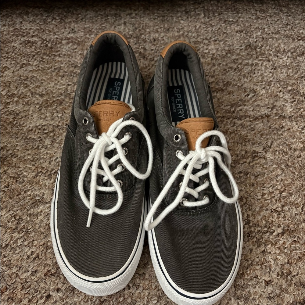 Sperry Men's Black Canvas Shoes